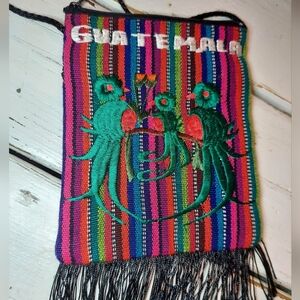Colorful Embroidered Crossbody Bag From Guatemala